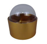 Cutie rotunda uni cu capac sferic transparent